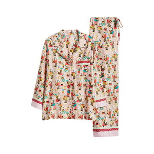 Ropa de Dormir Suave para Mujer al por Mayor, Pijamas de Seda y Satén de Manga Corta y Pantalones Cortos, Conjunto de 2 Piezas Transpirable para Mujer 2026 - Product Image 4