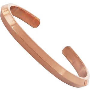 Antique Pure Copper Bracelet Handcrafted Carved Arthritis Pain Relief Cuff Bangle - Product Image 3