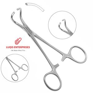 Pinza Pedicular Wertheim-Cullen de Acero Quirúrgico Inoxidable con Mordazas Curvas Dentadas de 9.25” (23.5 cm) para Uso General Cardiovascular - Product Image 1