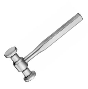 Maillet personnalisé 184 mm (7,14 po) diamètre 30 mm, en acier métallique, 458 g, pour chirurgie plastique, implant osseux, maillet osseux dentaire de haute qualité - Product Image 6