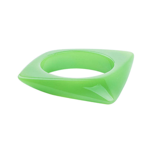 Bracelet manchette en acétate, forme irrégulière, coloré et tendance, bijoux en résine de haute qualité, artisanat en résine - Product Image 4