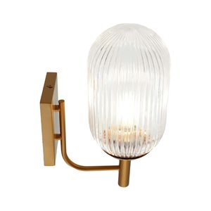 Lampada da parete in bronzo e trasparente effetto goccia di rugiada - Product Image 2