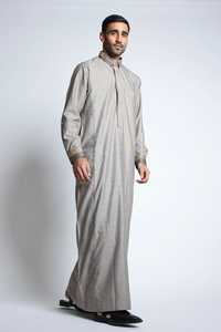 Ropa Musulmana Estilo Árabe, Thobe Islámico Tradicional para Hombre, Jubba Larga Hasta el Tobillo, 100% Algodón, para Venta en Línea, Nuevo Diseño, Última Moda - Product Image 2