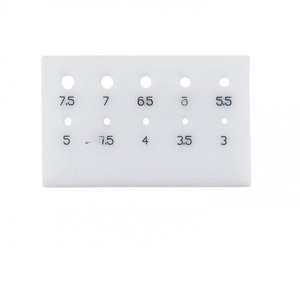 Tabla de Medición de Anillos de Nailon Blanco, Plantilla para Medir Anillos, Tabla de Referencia para Engastar Piedras, Herramientas de Joyería - Product Image 3