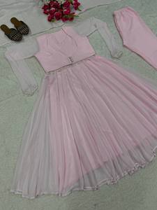 Presenting New Designer Maxi Anarkali <b>Suit</b> In New <b>Fancy</b> Style Koti Work and Fabric pure Faux Georgette With <b>Fancy</b> Lece - Product Image 6