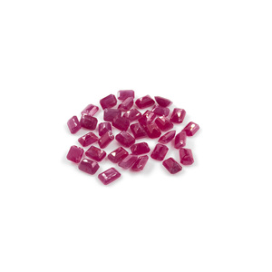 Rubis africains naturels non traités, octogones calibrés 5x7mm, pierres précieuses de rubis naturelles facettées pour la création de bijoux, prêtes à l'emploi - Product Image 5