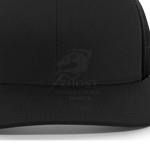 Casquette Trucker Noire à Visière Plate, Dos en Maille Respirante, Réglable, 6 Panneaux, Décontractée, pour l'Extérieur, avec Impression en Relief et Impression Numérique - Product Image 6