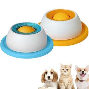 Alas Licking Silikon <span class=keywords><strong>Food</strong></span> Grade untuk Hewan Peliharaan, Mangkuk Makan Perlahan Anti-Selip, Alas Makan untuk Anjing dan Kucing, Mainan Pereda Kecemasan Hewan Peliharaan - Product Image 1