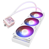 Refroidisseur liquide AIO Frozen Warframe PRO 360 MEW blanc 360 mm avec écran LCD 2,73 pouces pour affichage en temps réel, compatible Intel LGA 1851 AM5 pour système PC