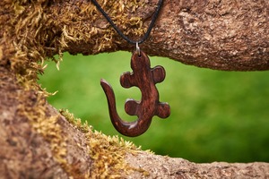 Collier en bois tendance : design viral, couleur unie, personnalisable, vente en gros directe usine - Product Image 6