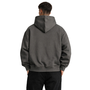 เสื้อฮู้ดดี้คุณภาพสูง พิมพ์ลายกราฟิกตามสั่ง สำหรับผู้ชาย ผ้าฝ้ายฟลีซ สตรีทแวร์ เสื้อฮู้ดดี้ผู้ชายแบบสวมหัว ขายส่งจากโรงงาน - Product Image 3