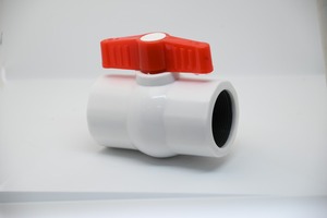 Vanne à boisseau sphérique en PVC Nirmit à poignée courte, commande manuelle, personnalisable OEM pour le contrôle de l'eau d'irrigation, joint EPDM, 100 ps - Product Image 2