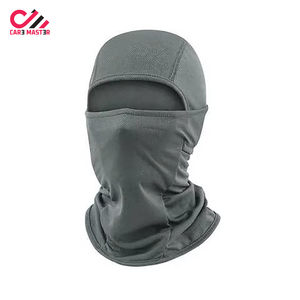 หมวกบีนนี่แฟชั่นดีไซน์เนอร์ลายพรางมัลติแคมสำหรับฤดูหนาวและฤดูใบไม้ร่วง พร้อมโลโก้สั่งทำพิเศษ ผ้าฝ้ายสีดำ ปิดบังใบหน้า - Product Image 1