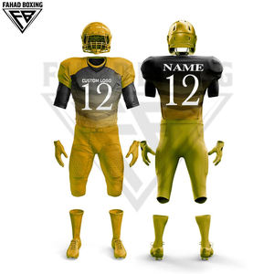 เสื้อฟุตบอลอเมริกันแบบสั้น โพลีเอสเตอร์ ไซส์ใหญ่ พร้อมบริการพิมพ์ชื่อ หมายเลข สีสันตามสั่ง คุณภาพพรีเมียม ทันสมัย ใหม่ล่าสุด - Product Image 2