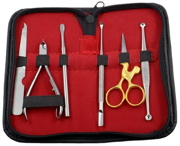 Manicure Tools Saloon Kit Set Of 5 Professional Nail Nipper Clipper Cutter Kit Manicure Pedicure Set