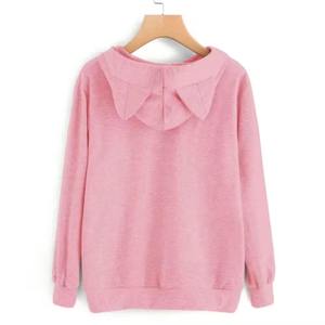 Sweat à capuche pour femme de haute qualité, personnalisable avec logo, manches longues, en coton, décontracté - Product Image 6