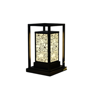 Lampe de balise LED moderne pour allée de jardin extérieure, étanche, avec capteur de lumière, construction métallique pour villa DNT.004.10 - Product Image 1