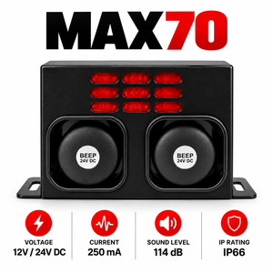 ไซเรนเสียงและแสง MAX70 12V สำหรับระบบรักษาความปลอดภัย - Product Image 3