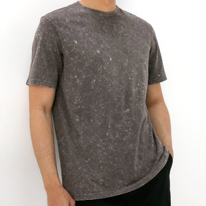 T-shirt décontracté respirant pour homme, dernières tendances, très vendu, effet délavé, anti-plis, qualité supérieure - Product Image 1