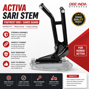 Tige d'activa sari |   Support de repose-pieds / Support de protection pour sari |   Pièce détachée pour deux-roues - Product Image 3