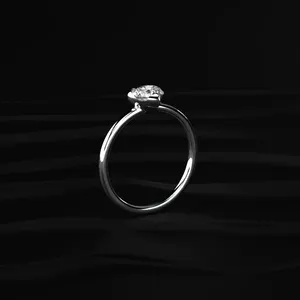 Heart Shaped Round Solitaire <b>Ring</b> With IGI Certified VVS-VS Clarity Buy Direct From <b>Indian</b> Trusted Supplier - Product Image 3