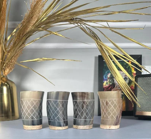 Vaso Redondo de Vidrio con Diseño de Cuerno Africano, Ecológico, para Uso en Restaurantes y Hoteles - Product Image 6