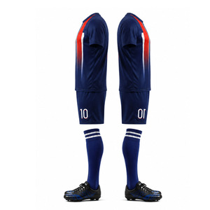 Black Geometric Sublimated Soccer Jersey Set Short Sleeve Moisture Wicking <b>Athletic</b> Uniform Football Kit Men's Adult All Seasons - Product Image 2