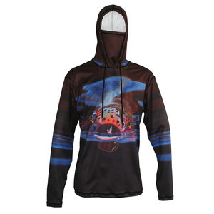 Haut de pêche à capuche pour homme, manches longues, UPF 50+, imperméable, respirant, grande taille, léger, séchage rapide - Product Image 4