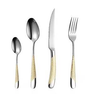 Modern Kitchen <b>Table</b> Metal Cutlery Set Stainless Steel <b>Spoon</b> Fork Knife Flatware Set Premium Dining Essentials - Product Image 2