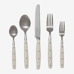 Cubiertos con mango de resina azul hechos en India al por mayor, juego de cubiertos chapados en oro de 5 a los mejores precios para uso en fiestas navideñas de hoteles - Product Image 4