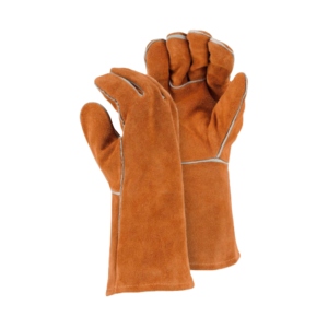 High Quality Premium Cowhide Split Leather Welding Gloves Industrial Safety Spark Heat <b>Fire</b> Proof Anti-Cut Hand Protection - Product Image 6