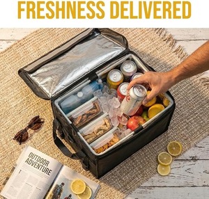 Bolsa de Reparto de Comida Aislada de Vietnam, Lona Impermeable y Duradera, Personalizable OEM con Forro de Papel de Aluminio y Aislamiento de Burbujas - Product Image 4