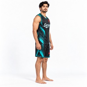 Ensemble de vêtements de sport respirants pour l'entraînement et les matchs de basketball, maillot et short personnalisés pour équipe, vêtements de sport athlétiques - Product Image 4