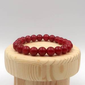Bracelet élastique tendance fait main en résine perlée avec couleurs dégradées, charme de mode et de personnalité pour cadeaux - Product Image 5