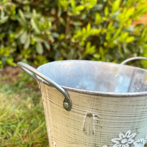 ชุดเดสก์ท็อปสำหรับสถานรับเลี้ยงเด็กถังลายนูนแบบโบราณสำหรับตกแต่งบ้านและสวน - Product Image 6