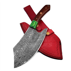 Cuchillo de carnicero de acero de Damasco forjado a mano UA Supplies, cuchillo de cocina de alta resistencia para chef, 1095 de alto contenido de carbono - Product Image 1