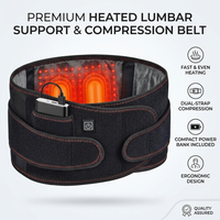 Ceinture chauffante électrique pour le soutien lombaire, attelle thermique pour soulager les douleurs abdominales et lombaires