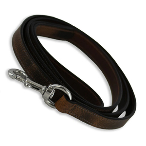 Wholesale Custom Color Leather Dog Leash Solid Pattern Walking <b>Training</b> Leather Dog Leash For Sale - Product Image 5