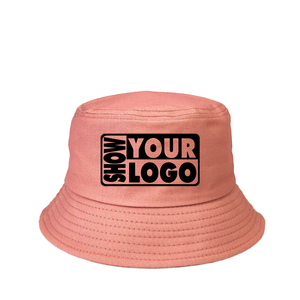 หมวกบักเก็ตแบบปรับได้ ยูนิเซ็กซ์ โพลีเอสเตอร์ 100% สีชมพูล้วน ล้างทำความสะอาดได้ พิมพ์ลายตัวอักษรด้านหน้า สไตล์ลำลอง ปักมือลายดอกไม้ สำหรับฤดูใบไม้ผลิ - Product Image 3