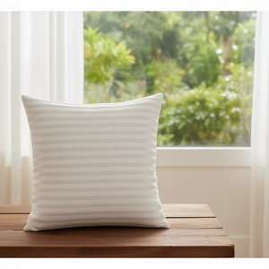 Modern Striped Decorative <b>Throw</b> <b>Pillow</b> 14x14 Inch Soft Woven Cushion with Removable Cover for Home & Hotel Bedding - Product Image 3