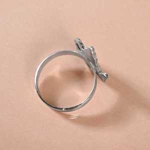 Ensemble de 6 Anneaux de Serviette de Luxe Vintage en Laiton Durable avec Résine Argentée, Bois et Perles – Design Original pour Décoration de Table de Mariage - Product Image 2