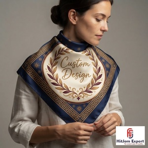 Écharpe carrée en soie imprimée sur mesure de qualité supérieure, châle, fabricant OEM ODM, tissu personnalisé - Product Image 6