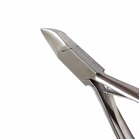 Coupe-ongles incarnés à bord tranchant en acier inoxydable pour podologie, pince à cuticules
