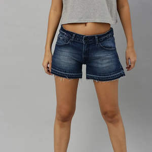 Shorts pour femmes en tricot de haute qualité, best-seller, taille élastique, respirant, taille haute, coupe ajustée, 100% coton, prix raisonnables - Product Image 2