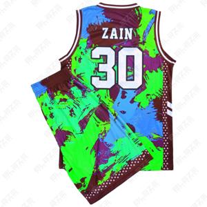 Blaze Fight Wear uniforme de baloncesto Unisex adulto verano baloncesto pantalones cortos de alta calidad compatible personalizado transpirable Jersey conjunto - Product Image 1