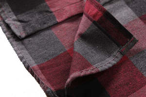 Camisas de Franela a Cuadros para Hombre, Estilo Nuevo, 100% Algodón, Transpirables, de Manga Larga, con Logotipo Personalizado - Product Image 6