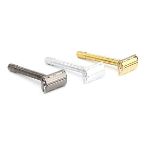 Rasoir de sécurité personnalisé à double tranchant en acier inoxydable à peigne ouvert, de haute qualité professionnelle pour hommes - Product Image 1