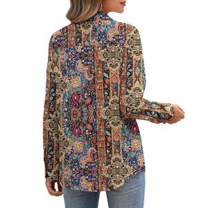 Camisas de Vestir de Manga Larga, Duraderas, Suaves, Estampadas, de Chifón, Cómodas, para Mujer, Blusas Casuales de Oficina - Product Image 2