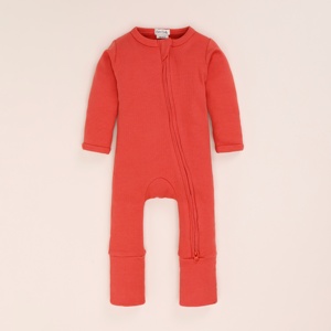 ชุดหมีแบบมีซิปสำหรับทารกเสื้อผ้าเด็กสีไม้ไผ่อีลาสเทนแบบพรีเมี่ยม - Product Image 1