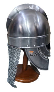 Armadura de Caballero Medieval, Casco Vikingo de Acero Suave con Malla de Acero, Acabado Pulido, Disfraz de Cosplay para Adultos, Reenactamiento Histórico - Product Image 4